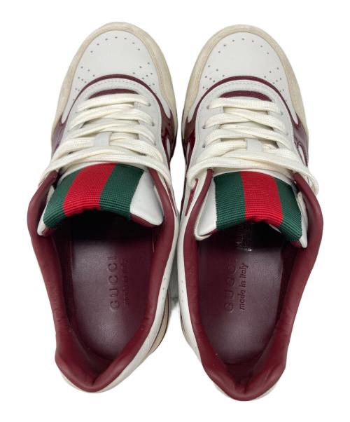 GUCCI（グッチ）GUCCI (グッチ) リウェブレザースニーカー ホワイト サイズ:7の古着・服飾アイテム