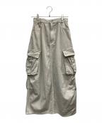 Ameriアメリ）の古着「CONES BOSS BIG POCKET SKIRT」｜ベージュ