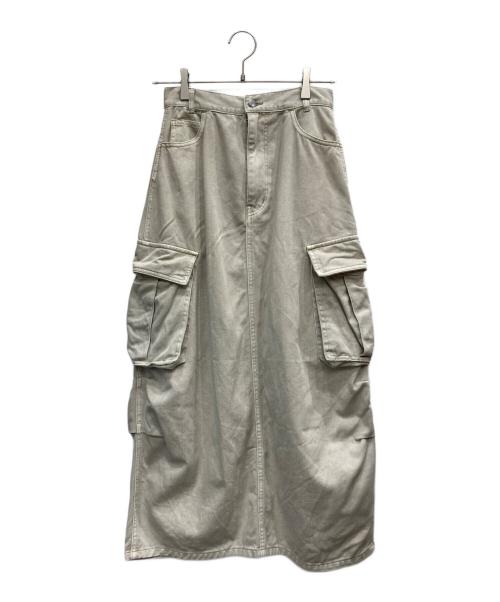 Ameri（アメリ）Ameri (アメリ) CONES BOSS BIG POCKET SKIRT ベージュ サイズ:24の古着・服飾アイテム