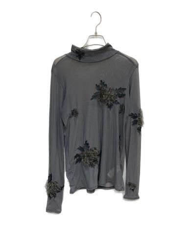 中古・古着通販】AMERI (アメリ) UND 3D FLOWER SKIN TOP グレー