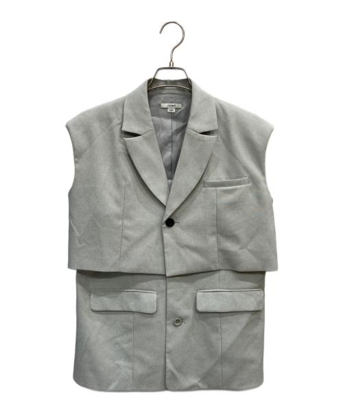 Ameri（アメリ）AMERI (アメリ) 3WAY PIN TUCK LAYERED VEST グレー サイズ:Sの古着・服飾アイテム