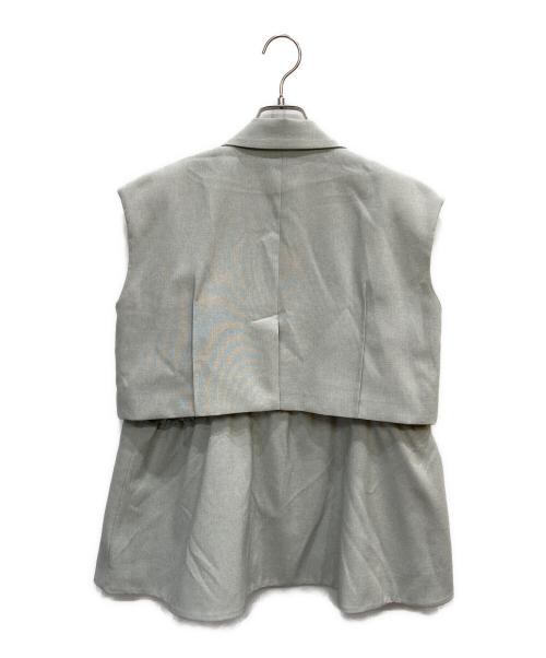 Ameri（アメリ）AMERI (アメリ) 3WAY PIN TUCK LAYERED VEST グレー サイズ:Sの古着・服飾アイテム