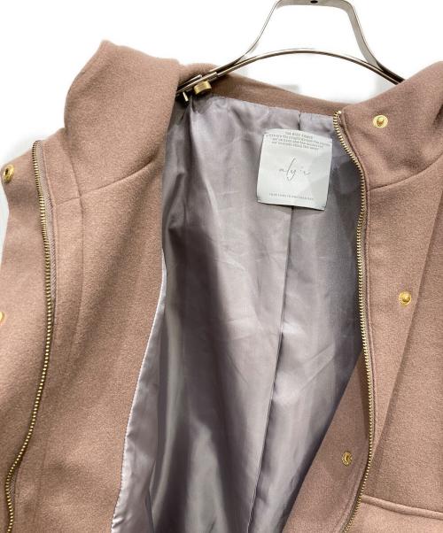 COLLAGE GALLARDAGALANTE（コラージュ ガリャルダガランテ）COLLAGE GALLARDAGALANTE (コラージュ ガリャルダガランテ) ウールライクメルトンフードブルゾン ピンク サイズ:FREEの古着・服飾アイテム