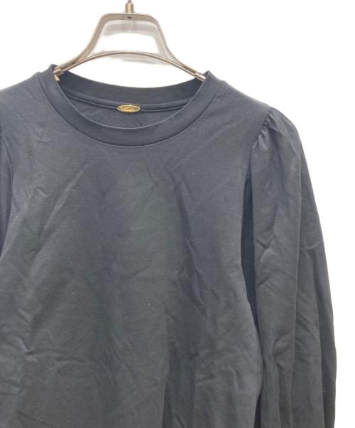 L'appartement（アパルトモン）L'Appartement (アパルトモン) 長袖ギャザー付きロングカットソー ブラック サイズ:FREEの古着・服飾アイテム