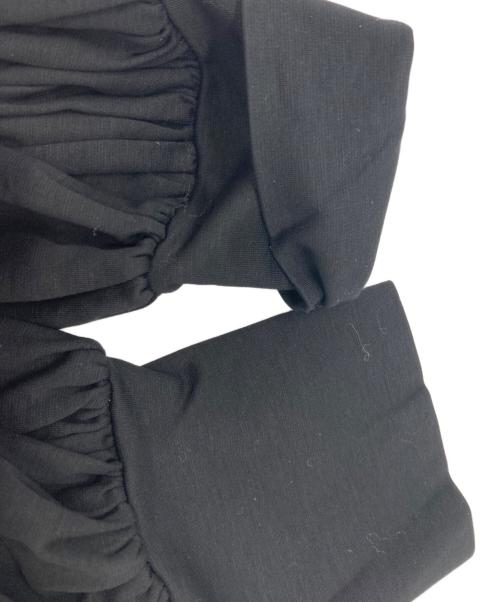 L'appartement（アパルトモン）L'Appartement (アパルトモン) 長袖ギャザー付きロングカットソー ブラック サイズ:FREEの古着・服飾アイテム