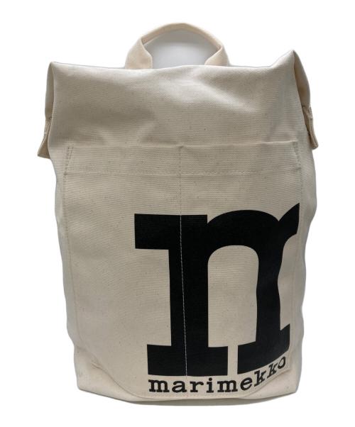 marimekko（マリメッコ）marimekko (マリメッコ) MONO BACKPACK SOLID アイボリーの古着・服飾アイテム