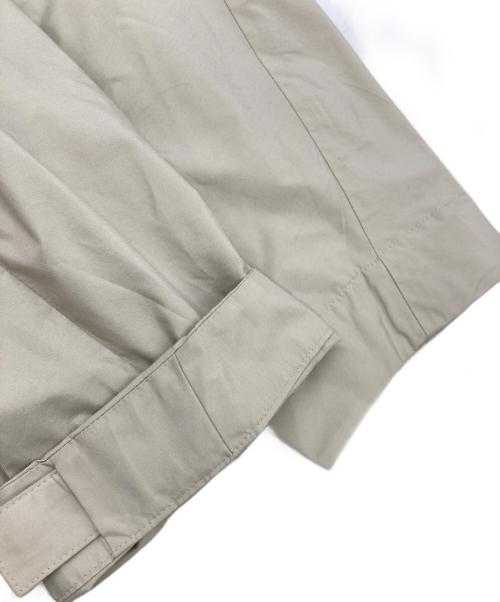 ebure（エブール）ebure (エブール) シルクポリナイロンドルマンスリーブフーデッドコート ベージュ サイズ:36の古着・服飾アイテム