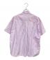 ebure (エブール) コットンリネンストライプ2wayシャツ パープル サイズ:36：5000円