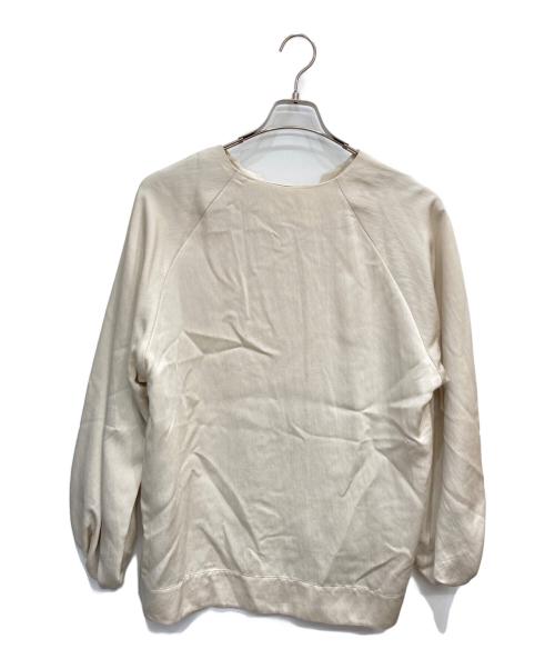 ebure（エブール）ebure (エブール) スキッパーブラウス ベージュ サイズ:38の古着・服飾アイテム