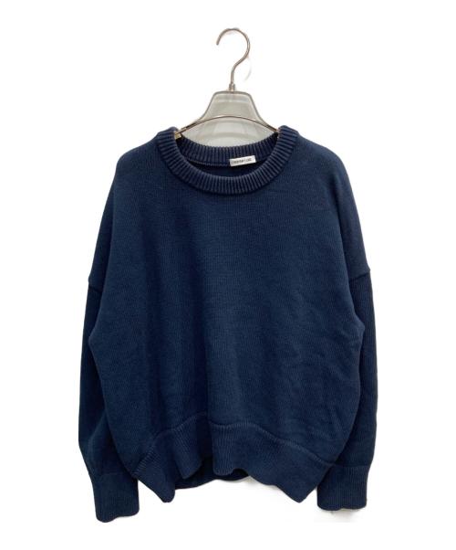 DEUXIEME CLASSE（ドゥーズィエム クラス）DEUXIEME CLASSE (ドゥーズィエム クラス) クルーネックニット ネイビー サイズ:表記なしの古着・服飾アイテム