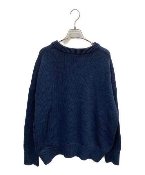DEUXIEME CLASSE（ドゥーズィエム クラス）DEUXIEME CLASSE (ドゥーズィエム クラス) クルーネックニット ネイビー サイズ:表記なしの古着・服飾アイテム
