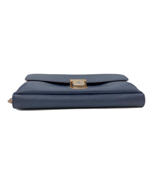 MICHAEL KORS（マイケル・コース）MICHAEL KORS (マイケルコース) チェーンウォレットショルダーバッグ ネイビーの古着・服飾アイテム