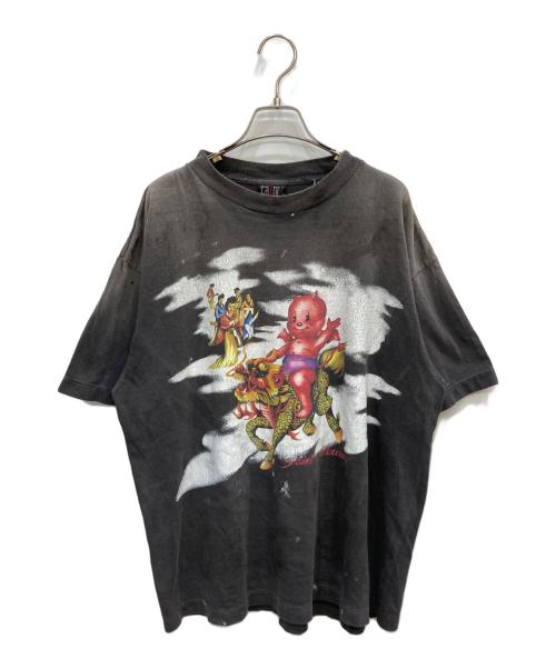 SAINT MICHAEL（セントマイケル）SAINT MICHAEL (セントマイケル) SS TEE DAMAGED グレー サイズ:Lの古着・服飾アイテム