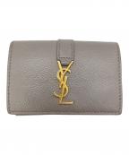 Saint Laurent Parisサンローランパリ）の古着「3つ折り財布」｜グレー