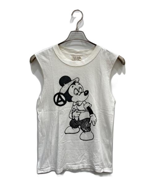 SEDITIONARIES（セディショナリーズ）SEDITIONARIES (セディショナリーズ) ミッキープリントノースリーブTシャツ ホワイト サイズ:Mの古着・服飾アイテム