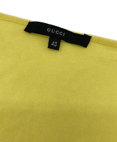 GUCCI（グッチ）GUCCI (グッチ) ノースリーブニット イエロー サイズ:40の古着・服飾アイテム