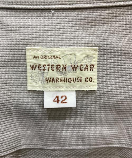 WAREHOUSE（ウエアハウス）WAREHOUSE (ウエアハウス) ウエスタンシャツ ベージュ サイズ:SIZE 42の古着・服飾アイテム