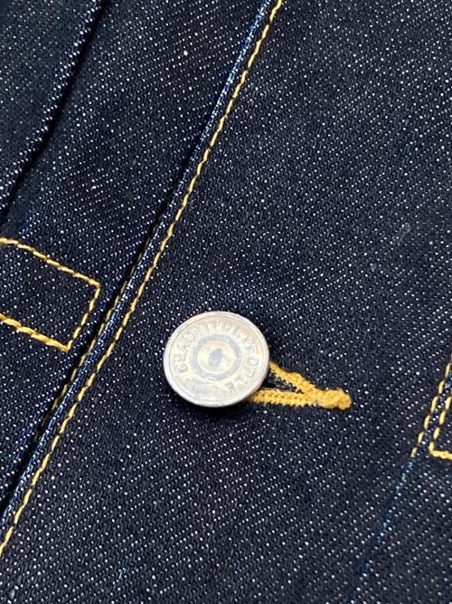 beautiful people（ビューティフルピープル）beautiful people (ビューティフルピープル) selvedge denim big blouson インディゴ サイズ:40の古着・服飾アイテム