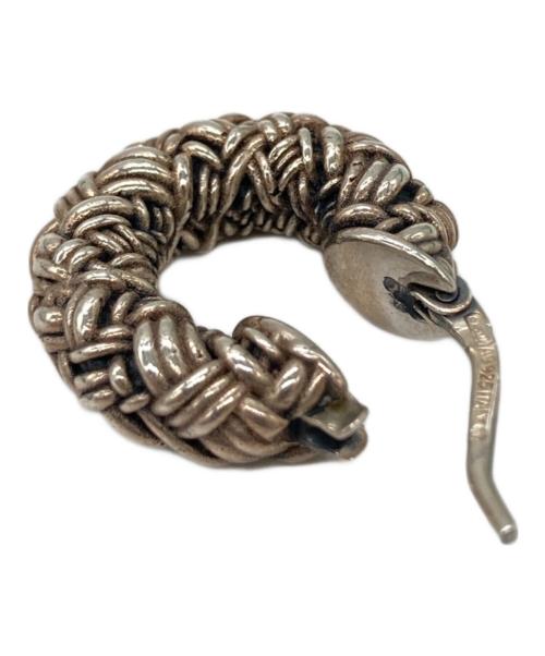 BOTTEGA VENETA（ボッテガベネタ）BOTTEGA VENETA (ボッテガベネタ) イントレチャートフープピアスの古着・服飾アイテム