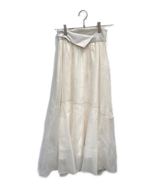 Snidel（スナイデル）Snidel (スナイデル) オーガンフレアースカート アイボリー 未使用品の古着・服飾アイテム