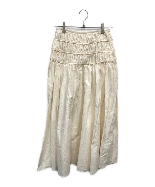 Curensology（カレンソロジー）Curensology (カレンソロジー) パイピングスカート アイボリー サイズ:SIZE 36の古着・服飾アイテム