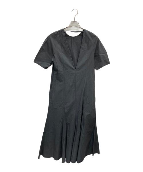 BABYLONE（バビロン）BABYLONE (バビロン) バックVカットロングワンピース チャコールグレー サイズ:FREE 未使用品の古着・服飾アイテム