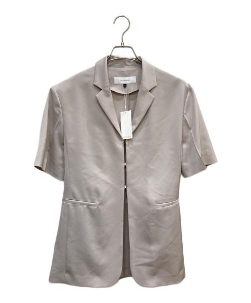 LE CIEL BLEU（ルシェルブルー）LE CIEL BLEU (ルシェルブルー) フックアイブレザーシャツ グレー サイズ:36 未使用品の古着・服飾アイテム