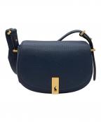 POLO RALPH LAURENポロ・ラルフローレン）の古着「IDレザーサドルバッグ」｜ネイビー