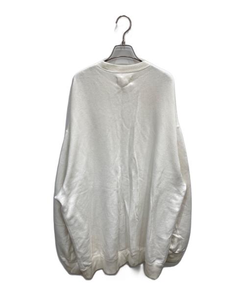 yokosakamoto（ヨウコサカモト）yokosakamoto (ヨウコサカモト) クルーネックスウェット ホワイト サイズ:Lの古着・服飾アイテム