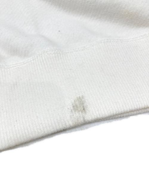 yokosakamoto（ヨウコサカモト）yokosakamoto (ヨウコサカモト) クルーネックスウェット ホワイト サイズ:Lの古着・服飾アイテム