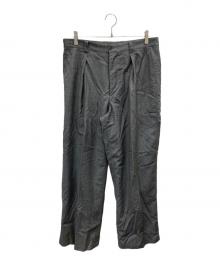 RAKINES（ラキネス）の古着「モヘア混スラックス」｜グレー