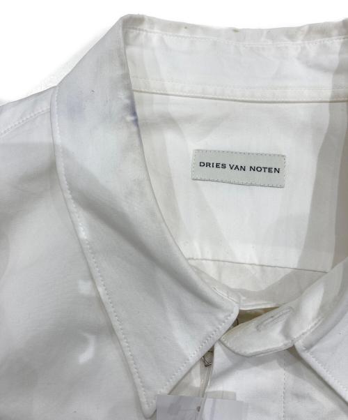 DRIES VAN NOTEN（ドリスヴァンノッテン）DRIES VAN NOTEN (ドリスヴァンノッテン) CORRAN 1464 M.W.SHIRT ホワイト サイズ:Ⅼの古着・服飾アイテム