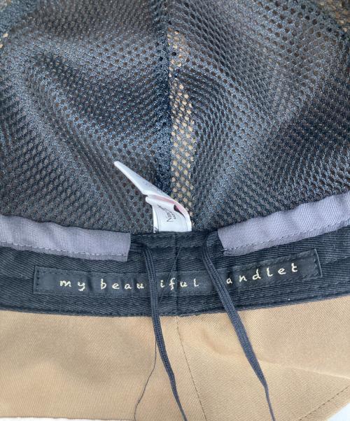 My Beautiful Landlet（マイビューティフルランドレット）MY BEAUTIFUL LANDLET (マイビューティフルランドレット) GABERDINE BUCKET HAT ブラウン サイズ:表記なしの古着・服飾アイテム