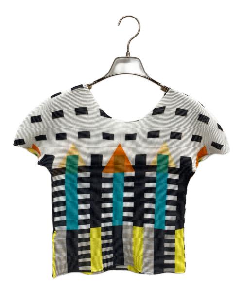 ISSEY MIYAKE（イッセイミヤケ）ISSEY MIYAKE (イッセイミヤケ) 半袖カットソー 総柄 サイズ:表記なしの古着・服飾アイテム