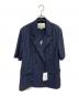 AMERI（アメリ）の古着「ストライプ半袖ジャケット」｜ネイビー