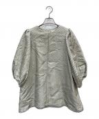 OHGAオオガ）の古着「バルーン半袖ブラウス」｜ホワイト