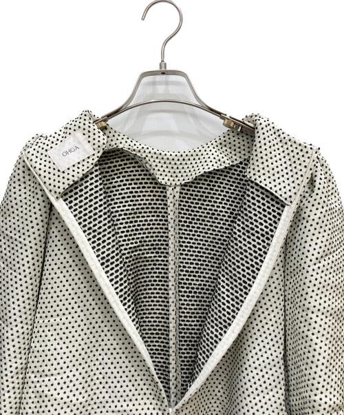 OHGA（オオガ）OHGA (オオガ) バルーン半袖ブラウス ホワイト サイズ:FREEの古着・服飾アイテム