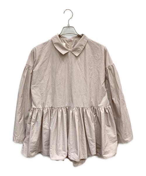 THREE SQUARE（スリースクエア）THREE SQUARE (スリースクエア) チュニックブラウス ピンク サイズ:Fの古着・服飾アイテム