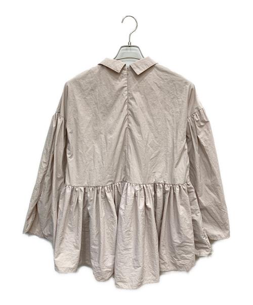 THREE SQUARE（スリースクエア）THREE SQUARE (スリースクエア) チュニックブラウス ピンク サイズ:Fの古着・服飾アイテム