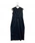 EUCLAID (エウクレイド) ノースリーブコクーンワンピース ネイビー サイズ:38：3500円
