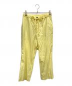 Graphpaperグラフペーパー）の古着「Fine Wool Tropical Easy Trousers」｜イエロー