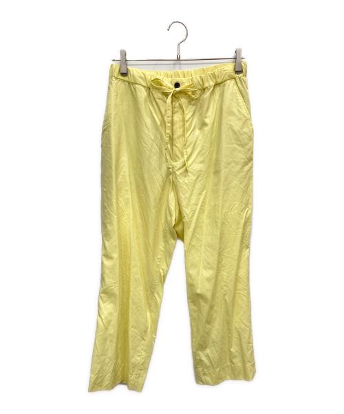 Graphpaper（グラフペーパー）Graphpaper (グラフペーパー) Fine Wool Tropical Easy Trousers イエローの古着・服飾アイテム