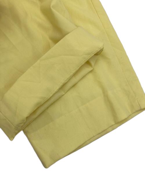 Graphpaper（グラフペーパー）Graphpaper (グラフペーパー) Fine Wool Tropical Easy Trousers イエローの古着・服飾アイテム