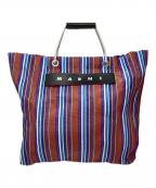 MARNIマルニ）の古着「フラワーカフェ マーケット トートバッグ」｜ブラウン
