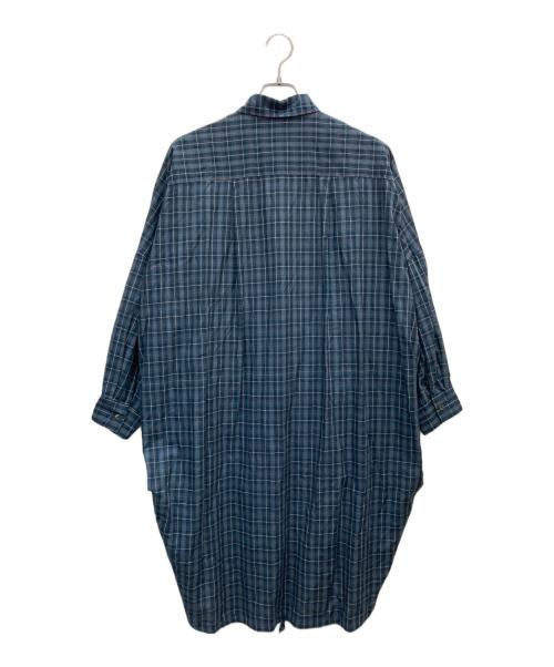 mizuiro-ind（ミズイロインド）mizuiro-ind (ミズイロインド) チェックシャツワンピース グリーン サイズ:表記なしの古着・服飾アイテム