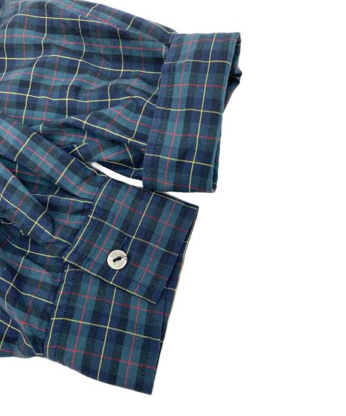 mizuiro-ind（ミズイロインド）mizuiro-ind (ミズイロインド) チェックシャツワンピース グリーン サイズ:表記なしの古着・服飾アイテム