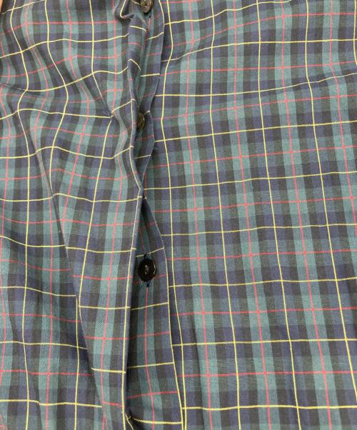 mizuiro-ind（ミズイロインド）mizuiro-ind (ミズイロインド) チェックシャツワンピース グリーン サイズ:表記なしの古着・服飾アイテム