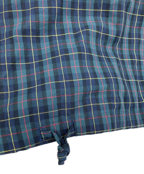 mizuiro-ind（ミズイロインド）mizuiro-ind (ミズイロインド) チェックシャツワンピース グリーン サイズ:表記なしの古着・服飾アイテム