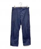 mont saint Martinモンサンマルタン）の古着「70sデニムイージーパンツ」｜ネイビー