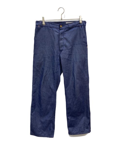 mont saint Martin（モンサンマルタン）mont saint Martin (モンサンマルタン) 70sデニムイージーパンツ ネイビー サイズ:44の古着・服飾アイテム